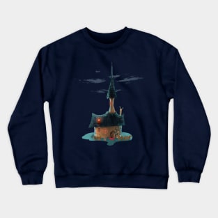 Miniature - small - cartoon witch house Crewneck Sweatshirt